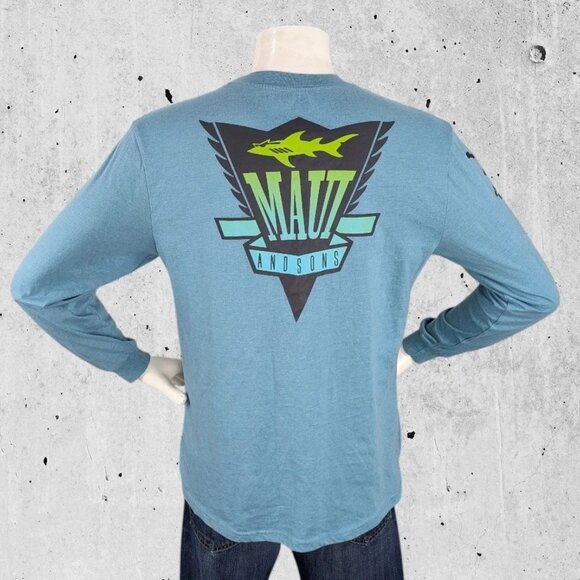 Maui & Sons Long Sleeve T Shirt Size Large Tee - Picture 1 of 5